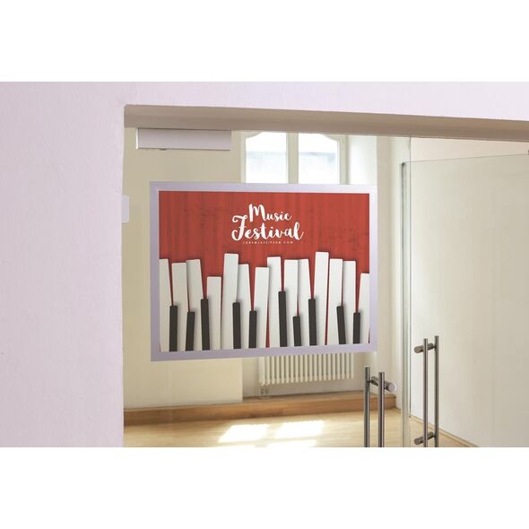 Durable DURABLE Inforahmen Duraframerahmen Poster A2 1 Stück silber