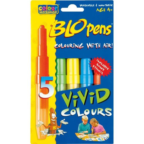 Centropen FLAMASTER CENTROPEN JP919 DMUCHANY 5 SZT + 1 SZABLON VIVID PACK BLOPENS