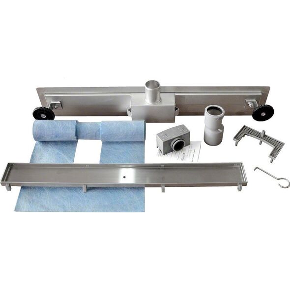 Hydroland HYDROLAND ODWODNIENIE LINIOWE SLEEK 700 CZARNE SZKŁO // OD.H.SLEEK-700-CZARNE