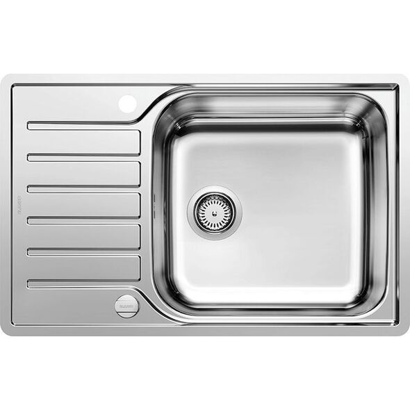 Zlewozmywak Blanco Lantos XL 6 S-IF Compact stal szczotkowana z korkiem automatycznym (523140)