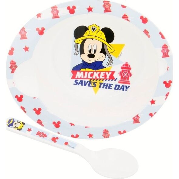 Disney Mickey Mouse - Zestaw do mikrofali (miseczka i łyżka) uniwersalny 6772107 8412497440788