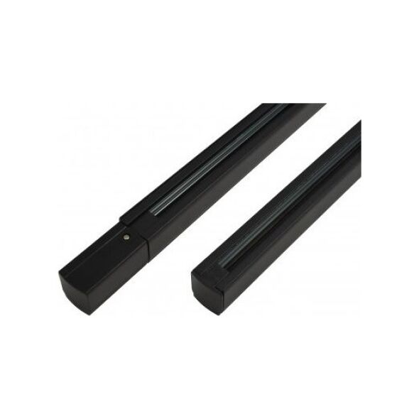 Azzardo Czarny system szynowy AZzardo szyna 3-fazowa TRACK SET 1M + END POWER+ END CAP BK AZ2987