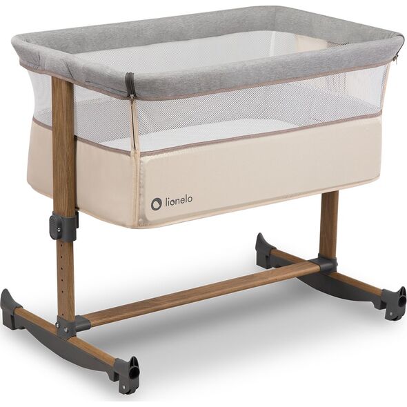 Lionelo Łóżeczko dostawne Leonie 3w1 Sand Grey