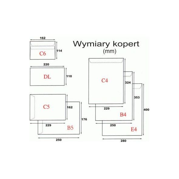 Herlitz Koperty C5 hk (z paskiem) brązowe 500 szt.