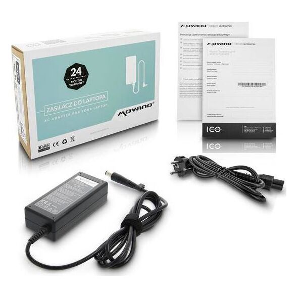 Zasilacz do laptopa Movano 65 W, 5 mm, 3.3 A, 19.5 V (ZZ/HP195333B)