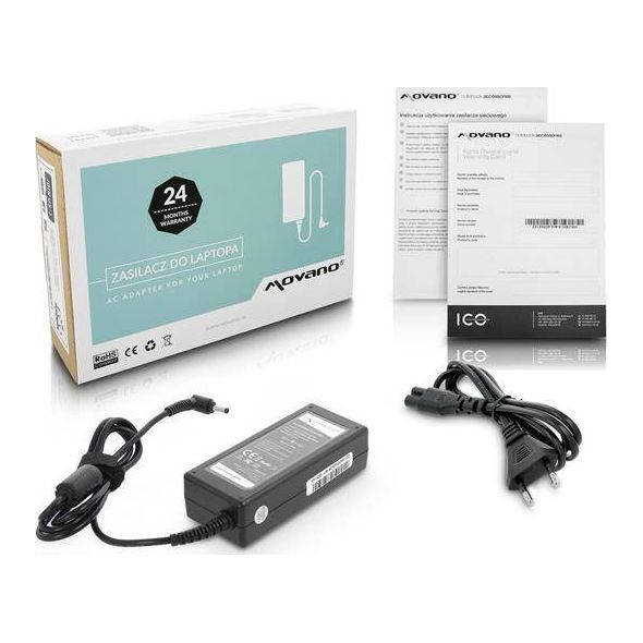 Zasilacz do laptopa Movano 65 W, 1.7 mm, 3.3 A, 20 V (ZZ/LEN20325C)