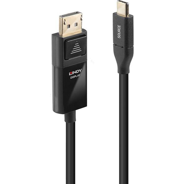 Kabel USB Lindy USB-C - DisplayPort 3 m Czarny (43303)