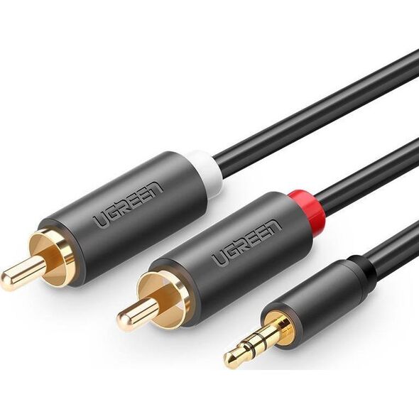 Kabel Ugreen Jack 3.5mm - RCA (Cinch) x2 5m czarny (10513)