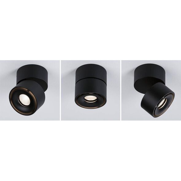Lampa sufitowa Paulmann Oprawa nastropowa Spircle 8W 36st. 3000K 230/40V Schwarz matt/Alu