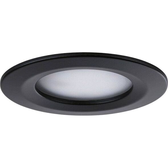 Lampa sufitowa Paulmann Oprawa wbudowana stała Nova Coin str 3x6,5W 2700K Czarny