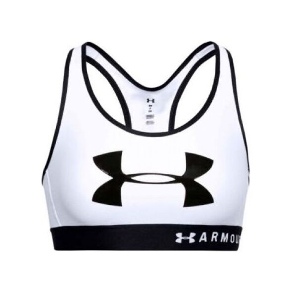 Under Armour Under Armour Mid Keyhole Graphic Bra 1344333-100 białe XS