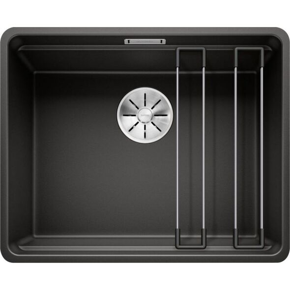 Zlewozmywak Blanco BLANCO ETAGON 500-F Silgranit PuraDur Czarny, InFino, szyny
