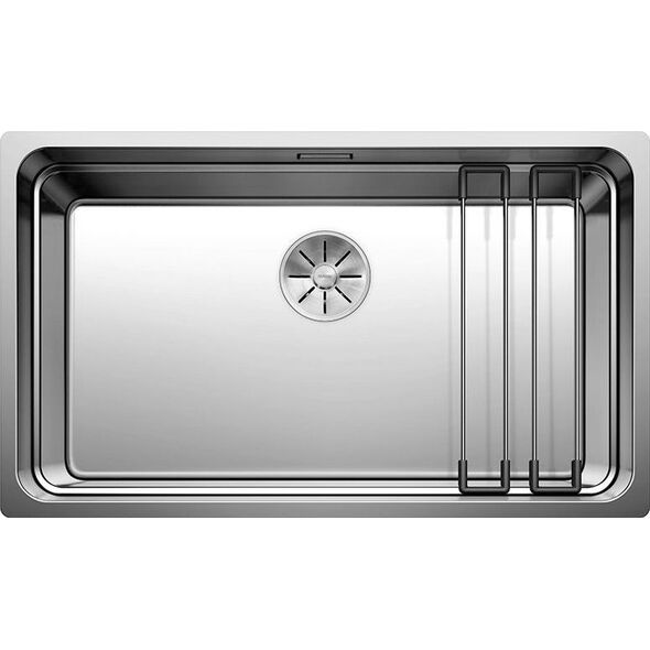 Zlewozmywak Blanco Etagon 700-U stal polerowana z korkiem InFino, szyny (525891)