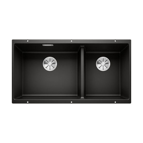 Zlewozmywak Blanco Subline 480/320-U Silgranit czarny z korkiem InFino (525993)