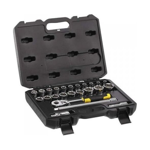 Stanley Zestaw nasadek 1/2" 24szt+grz+akc.,94-671