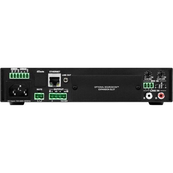 Audac AUDAC MFA216 All-in-one audio solution - 2 x 80W @ 4 Ohm - 160W @ 70/100V