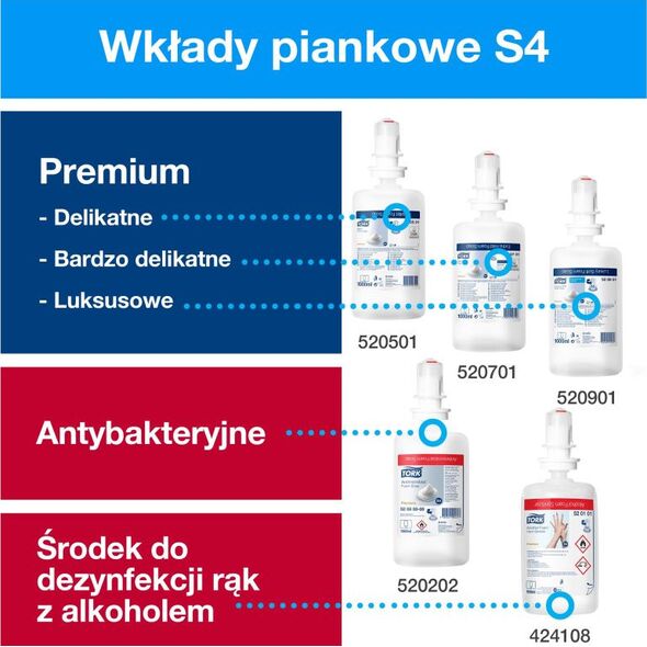 Dozownik do mydła Tork Tork Dozownik do mydła w piance - Czarny