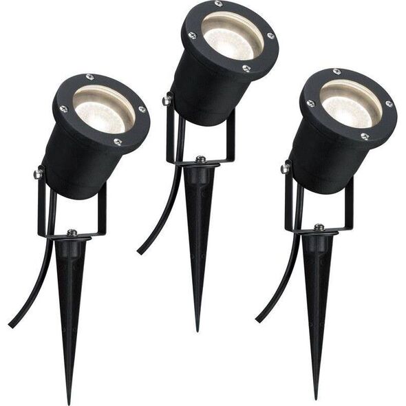Paulmann Special Line Garden Spotlight IP65 GU10 3x3,5W 230V 3000K Czarny Aluminium
