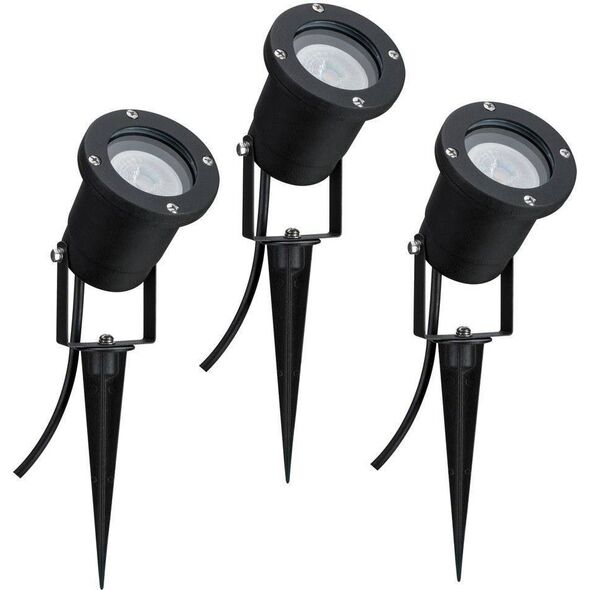 Paulmann Special Line Garden Spotlight IP65 GU10 3x3,5W 230V 3000K Czarny Aluminium