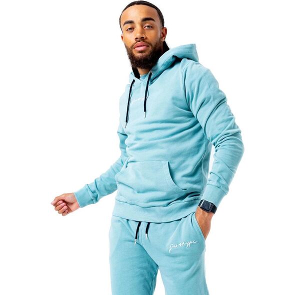 Justhype Justhype Acid Wash Hoody TWLR-137 Niebieskie M