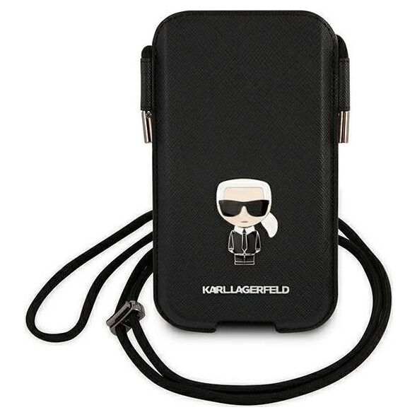 Etui na tablet Karl Lagerfeld Karl Lagerfeld Torebka KLHCP12LOPHKMK 6,7" czarny/black hardcase Saffiano Ikonik Kar `s