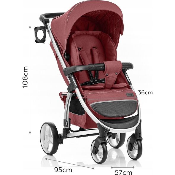 Wózek Carrello Wózek dziecięcy spacerowy CARRELLO Vista Red