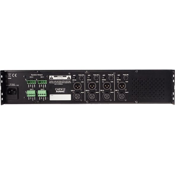 Audac AUDAC CAP412 Quad-channel power amplifier 4 x 120W 100V