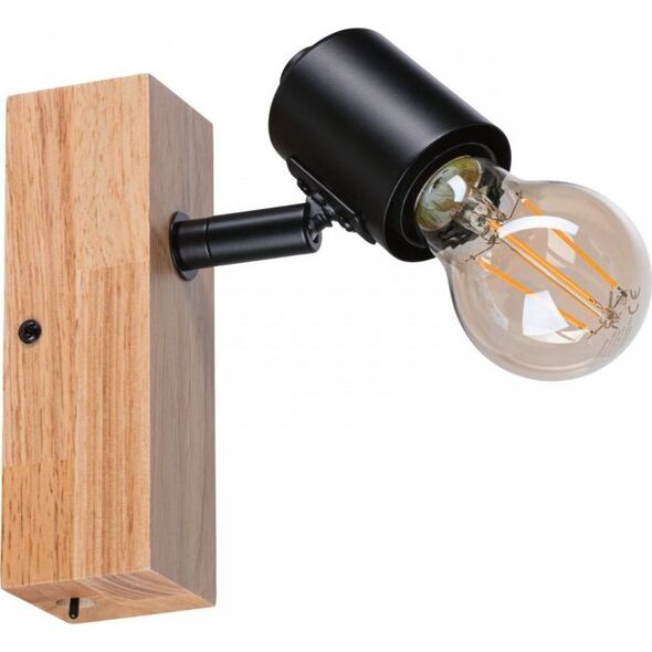 Kinkiet Paulmann Kinkiet ścienny Arvid max. 1x20W E27 230V czarny/drewno