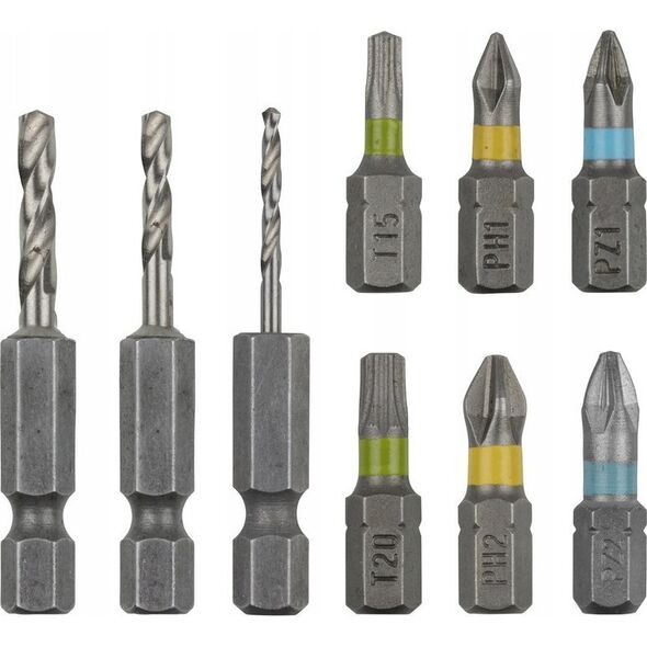 Wolfcraft FLIPBIT,  zestaw do wkręcania i wiercenia, zawiera, Wolfcraft