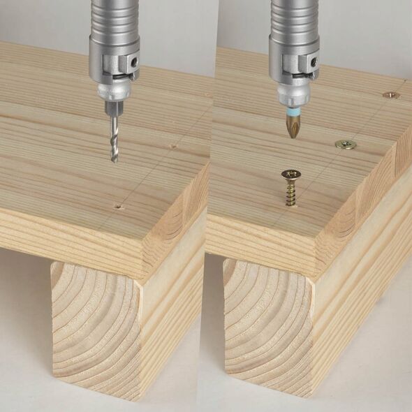 Wolfcraft FLIPBIT,  zestaw do wkręcania i wiercenia, zawiera, Wolfcraft