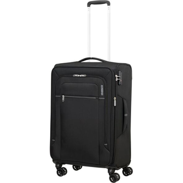 American Tourister Średnia walizka AMERICAN TOURISTER CROSSTRACK 133190 Czarna