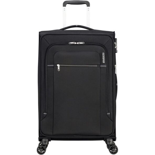 American Tourister Średnia walizka AMERICAN TOURISTER CROSSTRACK 133190 Czarna