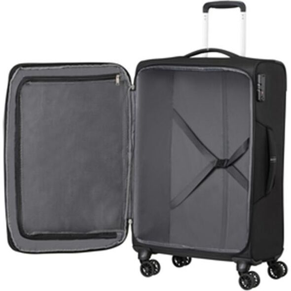 American Tourister Średnia walizka AMERICAN TOURISTER CROSSTRACK 133190 Czarna