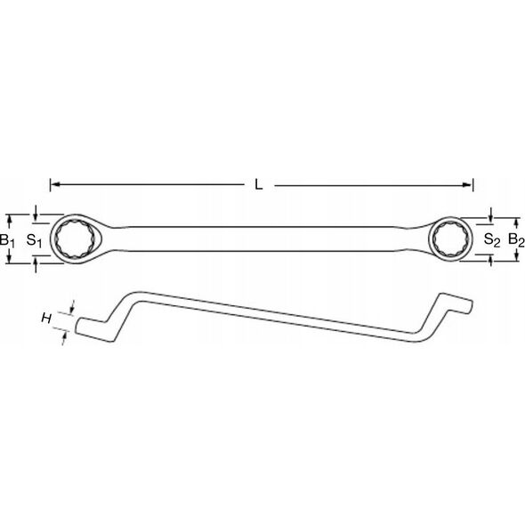Proxxon Klucz oczkowo-gięty 20 x 22 mm PROXXON