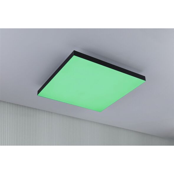 Lampa sufitowa Paulmann Panel Velora Rainbow450x450mm 19W dynamicRGBW Czarny 230V metal