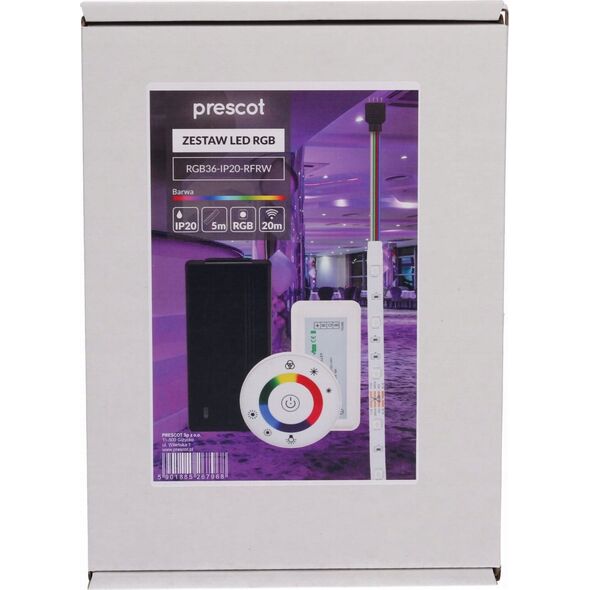Taśma LED Prescot Prescot RGB36-IP20-RFRW taśma LED 36W biała