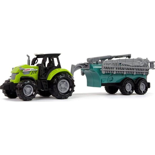 LeanToys Zielony Traktor Opryskiwacz Farma Dźwięk
