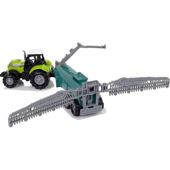 LeanToys Zielony Traktor Opryskiwacz Farma Dźwięk