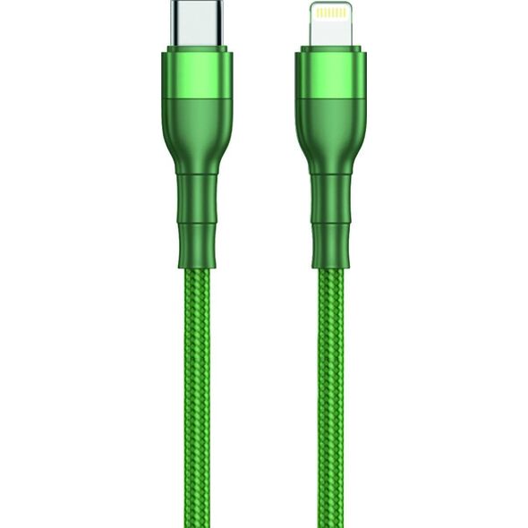 Kabel USB 2GO 2GO USB Ladekabel Type C->Lightning grün