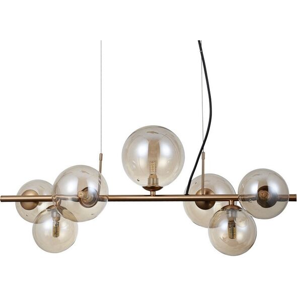 Lampa wisząca Italux Salonowa lampa wisząca Canello PND-406007-7-HBR mosiężna