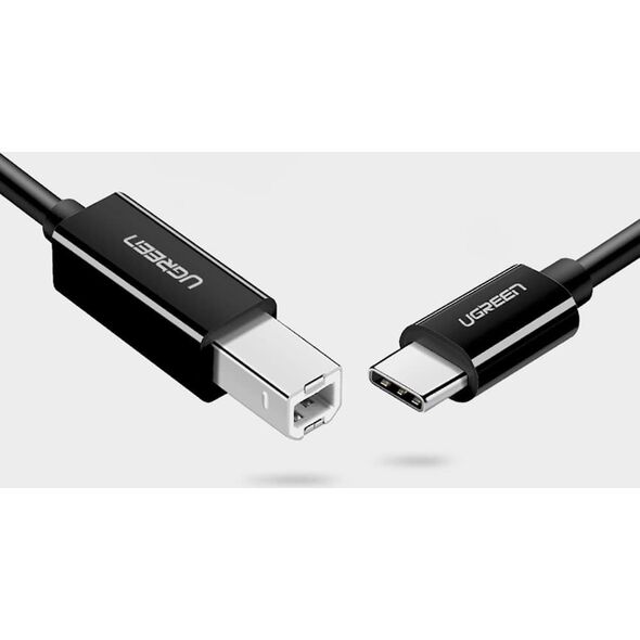 Kabel USB Ugreen USB-B - USB-C 1 m Czarny (80811) 12723452 6957303888115