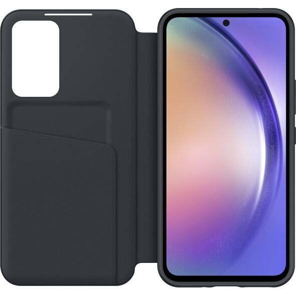 Samsung Samsung Smart View Wallet Case etui Samsung Galaxy A54 5G pokrowiec z inteligentną klapką okienkiem portfel na kartę czarne (EF-ZA546CBEGWW)