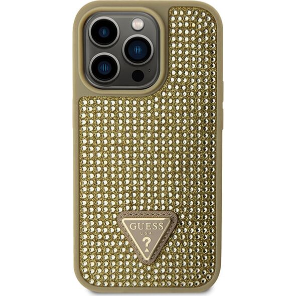 Guess Etui Guess GUHCP14LHDGTPD Apple iPhone 14 Pro złoty/gold hardcase Rhinestone Triangle