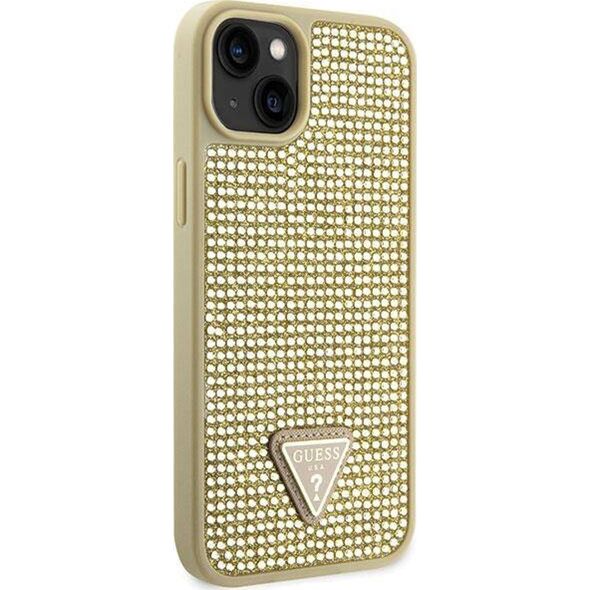 Guess Etui Guess GUHCP14SHDGTPD Apple iPhone 14 złoty/gold hardcase Rhinestone Triangle