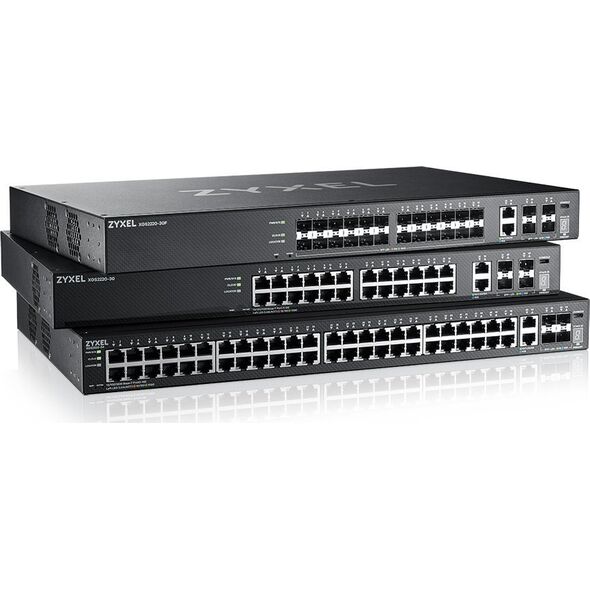 Access Point ZyXEL Punkt dostępu L3 24 porty PoE,10GbE RJ-45, 4 porty 10GbE SFP+ XGS2220-30HP-EU0101F