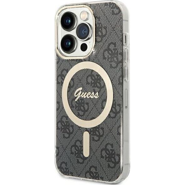 Guess Guess GUHMP15LH4STK iPhone 15 Pro 6.1" czarny/black hardcase IML 4G MagSafe