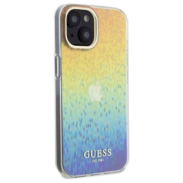 Guess Guess GUHCP14SHDECMI iPhone 14 / 15 / 13 6.1" wielokolorowy hardcase IML Faceted Mirror Disco Iridescent