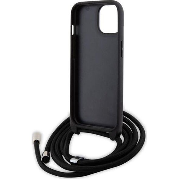 Karl Lagerfeld Karl Lagerfeld KLHCP15MSAKCPSK iPhone 15 Plus 6.7" hardcase czarny/black Crossbody Saffiano Metal Pin Karl & Choupette
