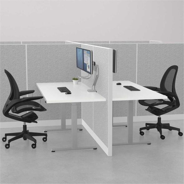 Fellowes Uchwyt biurkowy na 2 monitory do 32" Eppa z listwą (9909201)