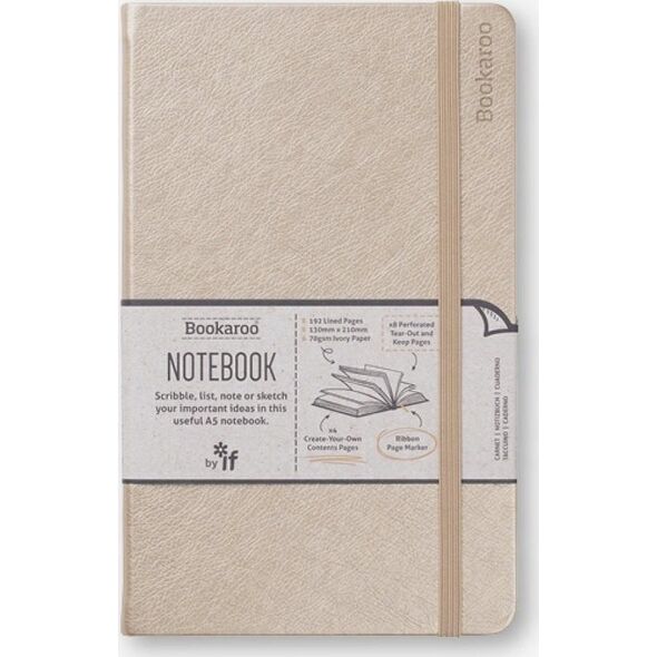 IF Bookaroo Notatnik Journal A5 - Złoty